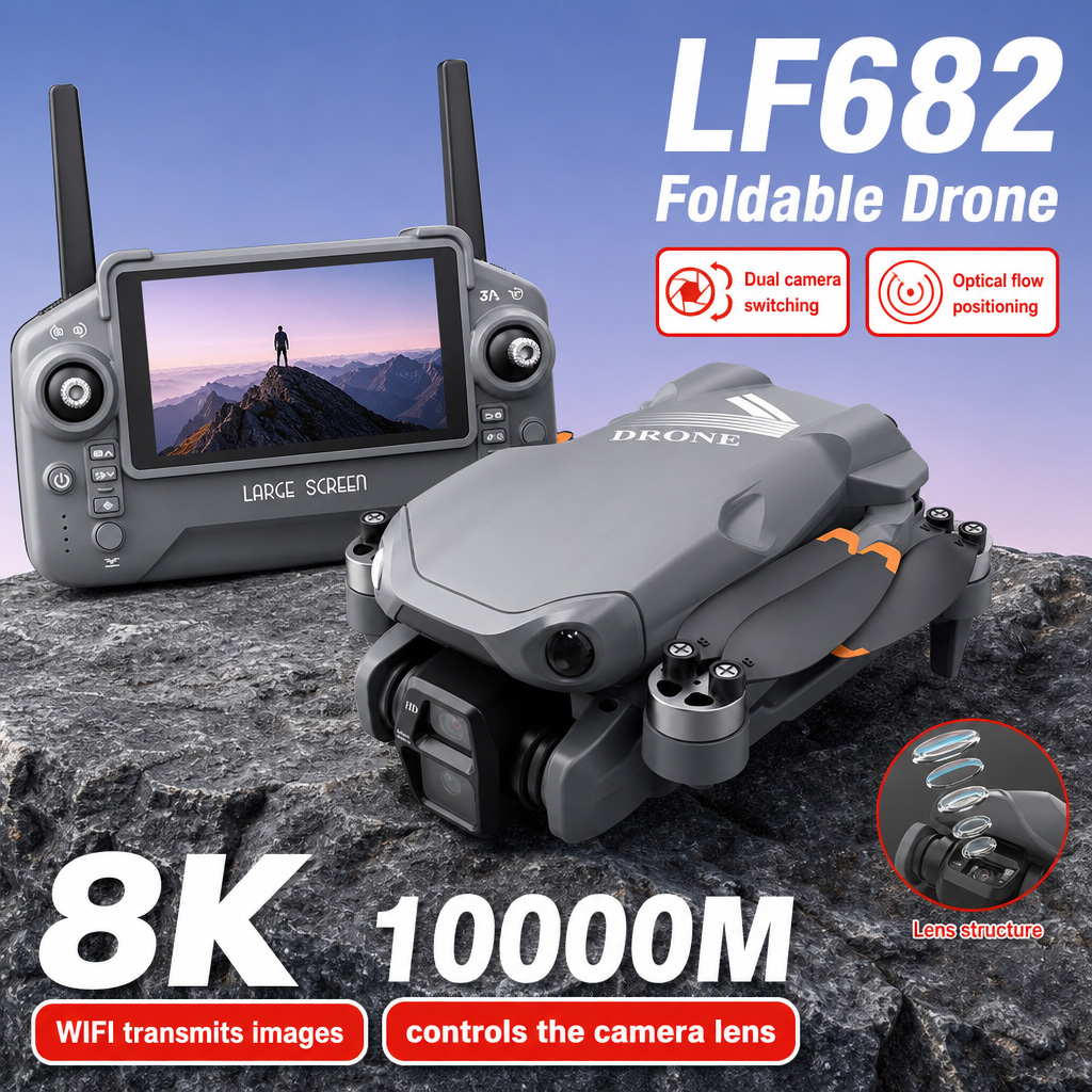 Fpv Drone Charger - Luchtfoto LF682 Drone 8K HD Dubbele