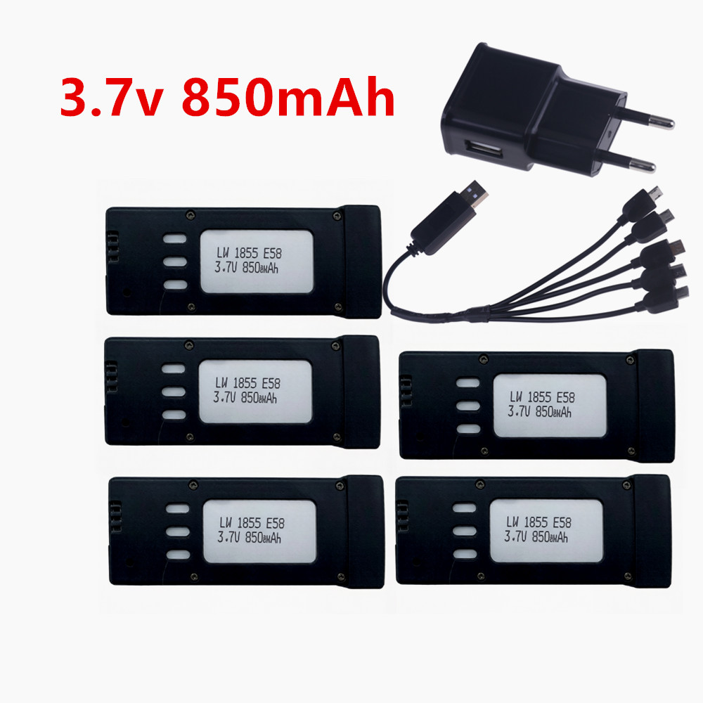 Eachine Drone E58 - 3.7V 850mAh RC Drone Lithiumbatterij Afstandsbediening