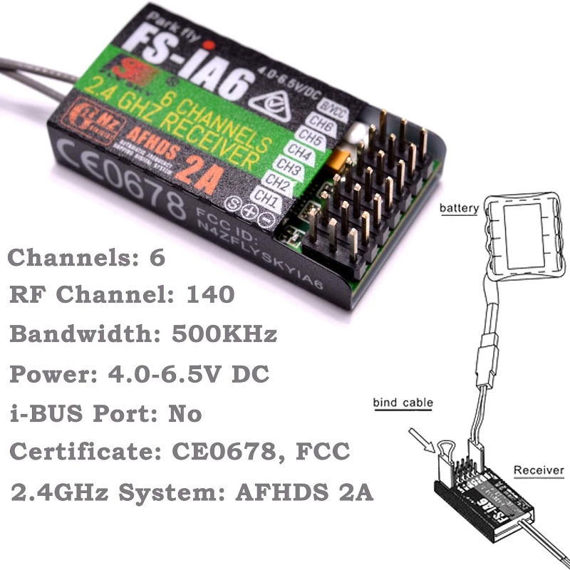 Flysky FS-IA6 Ontvanger 6CH Du - Fpv Drone Battery recensie en prijs