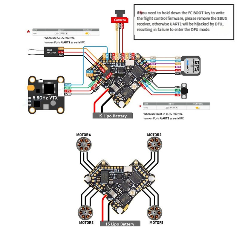 FBIL-F435 NEO 1S AIO Vluchtcon - Fpv Drone Esc recensie en prijs