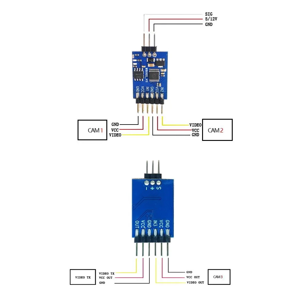 5.8G 3 Kanaals Video Switcher  - Fpv Drone Motor recensie en prijs