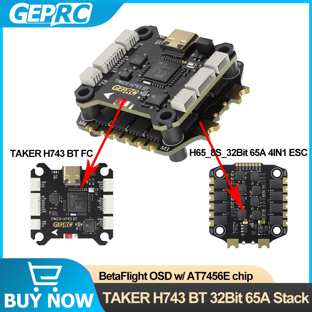 GEPRC TAKER H743 BT 32Bit 65A  - Fpv Drone Esc recensie en prijs