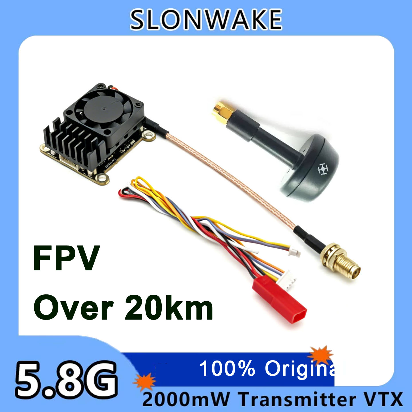 Nieuwe upgrade 5.8Ghz 2W verst - Fpv Drone Transmitter recensie en prijs