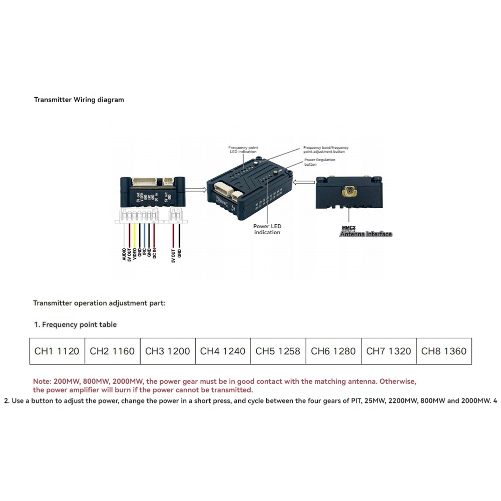 AS96-1.2G 2W VTX 8CH 2000Mw FP - Fpv Drone Transmitter recensie en prijs
